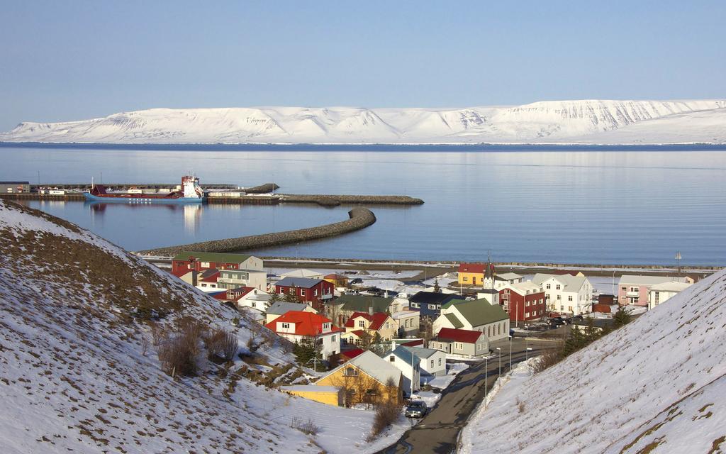 Hotel Mikligardur Saudarkrokur Exteriör bild